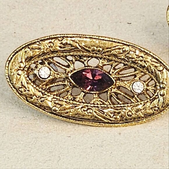 🔥$5/$15 Gorgeous Vintage Post Oval Earrings - Picture 4 of 8